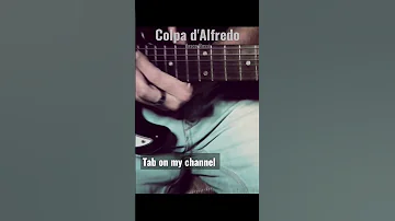 Colpa d'Alfredo (outro solo tab) - Vasco Rossi #guitarcover #vasco #colpadalfredo #mauriziosolieri