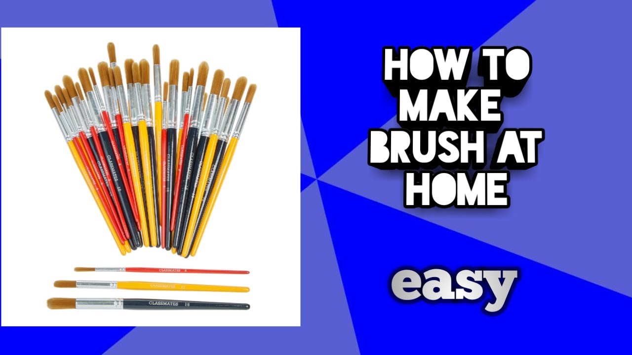 How to make brush at home very easy YouTube