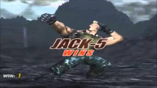 Tekken 5: Jack-5 All Intros & Win Poses