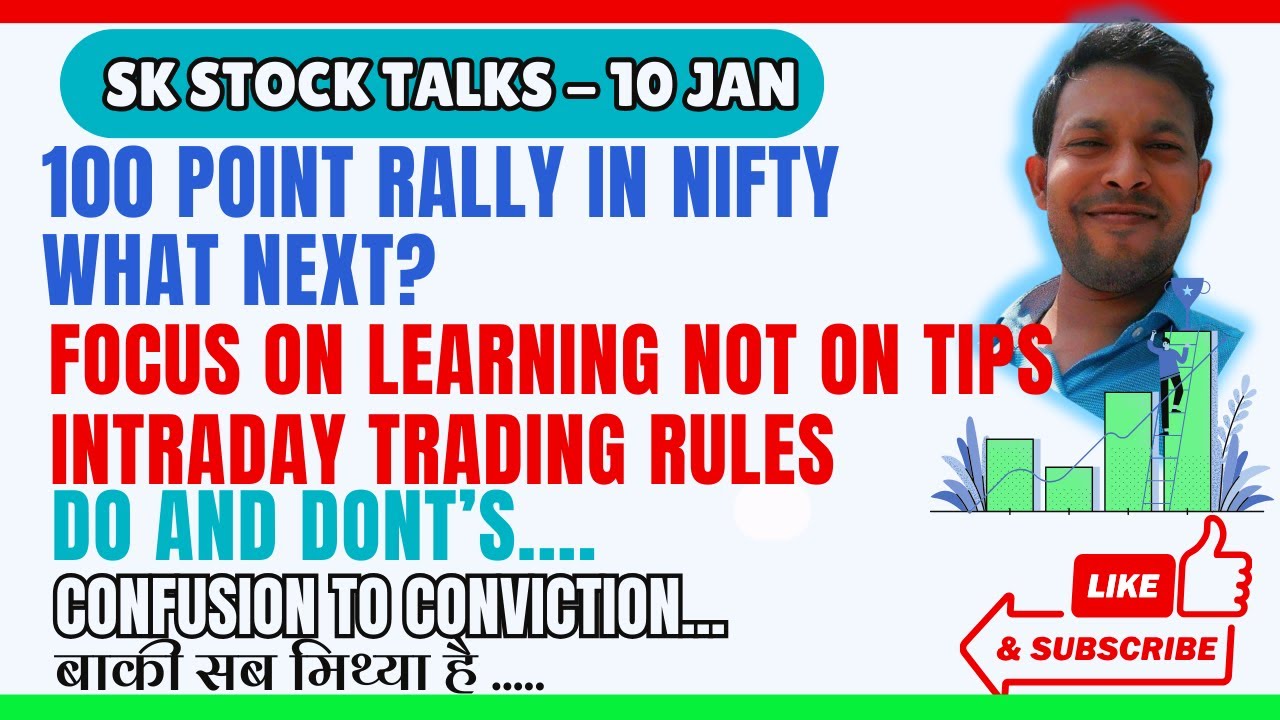 100 Points Rally In Nifty | Intraday Trading Do's and Don'ts | Focus On Chart Analysis and Learning
