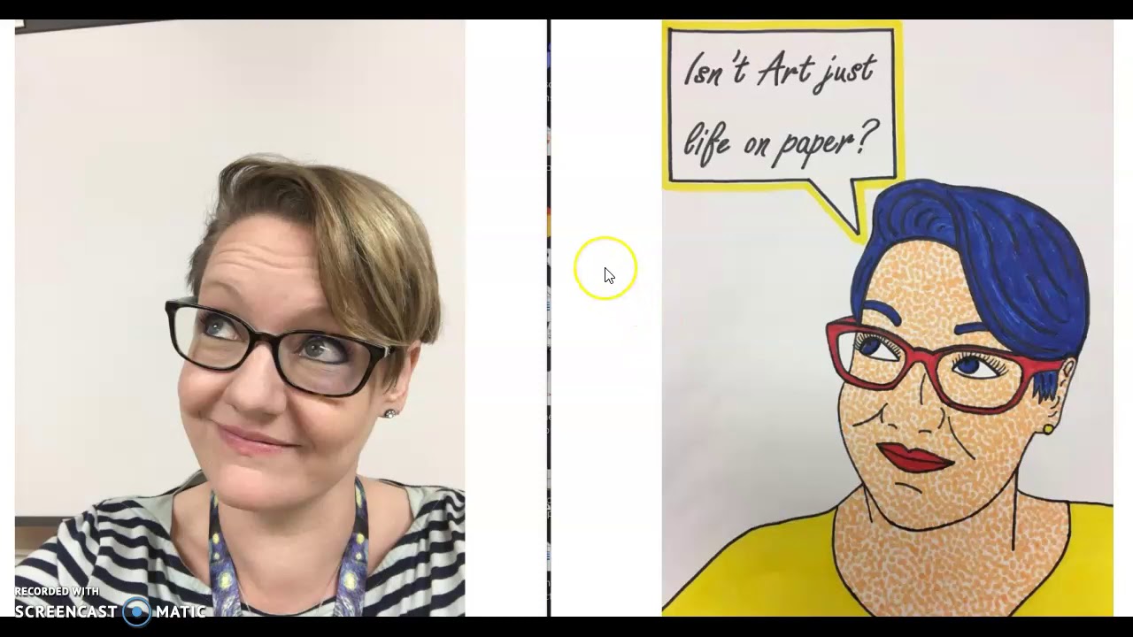 Lichtenstein Style Self-Portrait