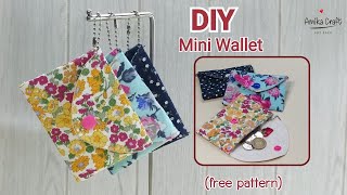 How To Make Mini Wallet /Coin Bag/ Simple Sewing Tutorial/Scrap Fabric