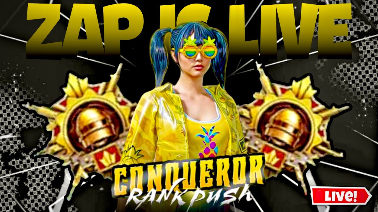 CONQUEROR LIVE🔴 RANK PUSK GAMEPLAY || ZAP IS LIVE | 