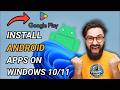 Install android subsystem on windows 11 2025 with google play store no amazon yogipctube MP3