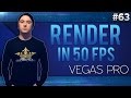 Sony Vegas Pro 13: How To Render in 50FPS - Tutorial #63