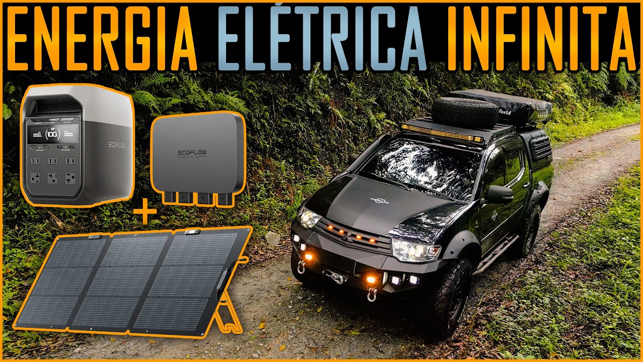 Agora Tenho Energia Elétrica Infinita no meu Carro! EcoFlow #PowerStation  #Overland  #Bateria