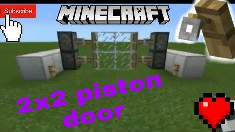 making 2x2 piston door using tripwire hook.  very easy