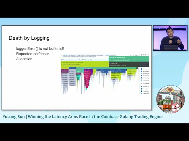 GopherCon 2023: Yucong Sun - Winning the Latency Arms Race in the Coinbase Golang Trading Engine class=