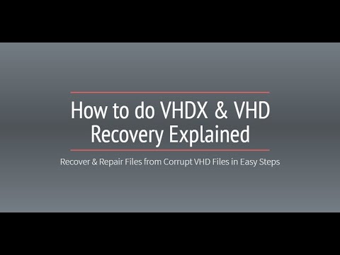 How to Repair VHD files Manually