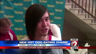 Matt Stonie tops Joey Chestnut in hot dog eating contest