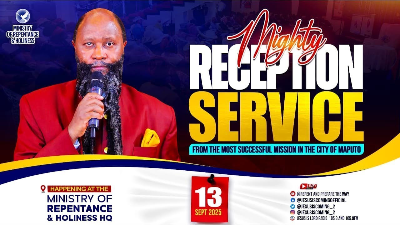 GRAND RECEPTION SERVICE OF THE MIGHTIEST PR FROM MAPUTO, MOZAMBIQUE  OCT 13, 2025  PROPHET DR  OWUOR