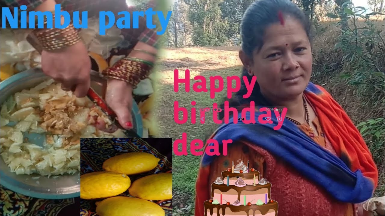 nimbu party 😋😋!!phadi lifestyle🌿☘️!! happy birthday ❤🎂@Shivanshuuttrakhandi