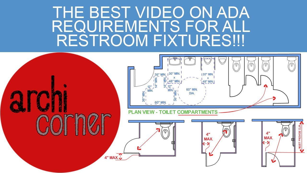 Ac 019 The Best On Ada Requirements For All Restroom Fixtures You