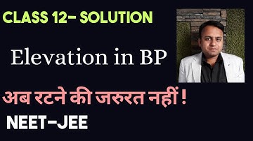 2. Elevation in boiling point (colligative properties)