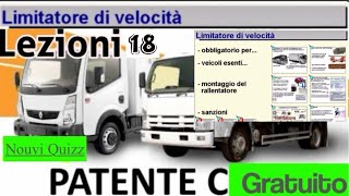 Patente C Lezioni 18 Gratuito Patente C C1 Nouvi Quizz Limitatore Di Velocità