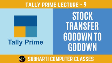 How to transfer stock in tally prime I Stock transfer in tally prime