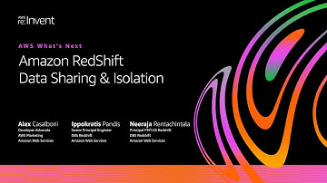 AWS on Air 2020: Amazon Redshift Data Sharing and Isolation