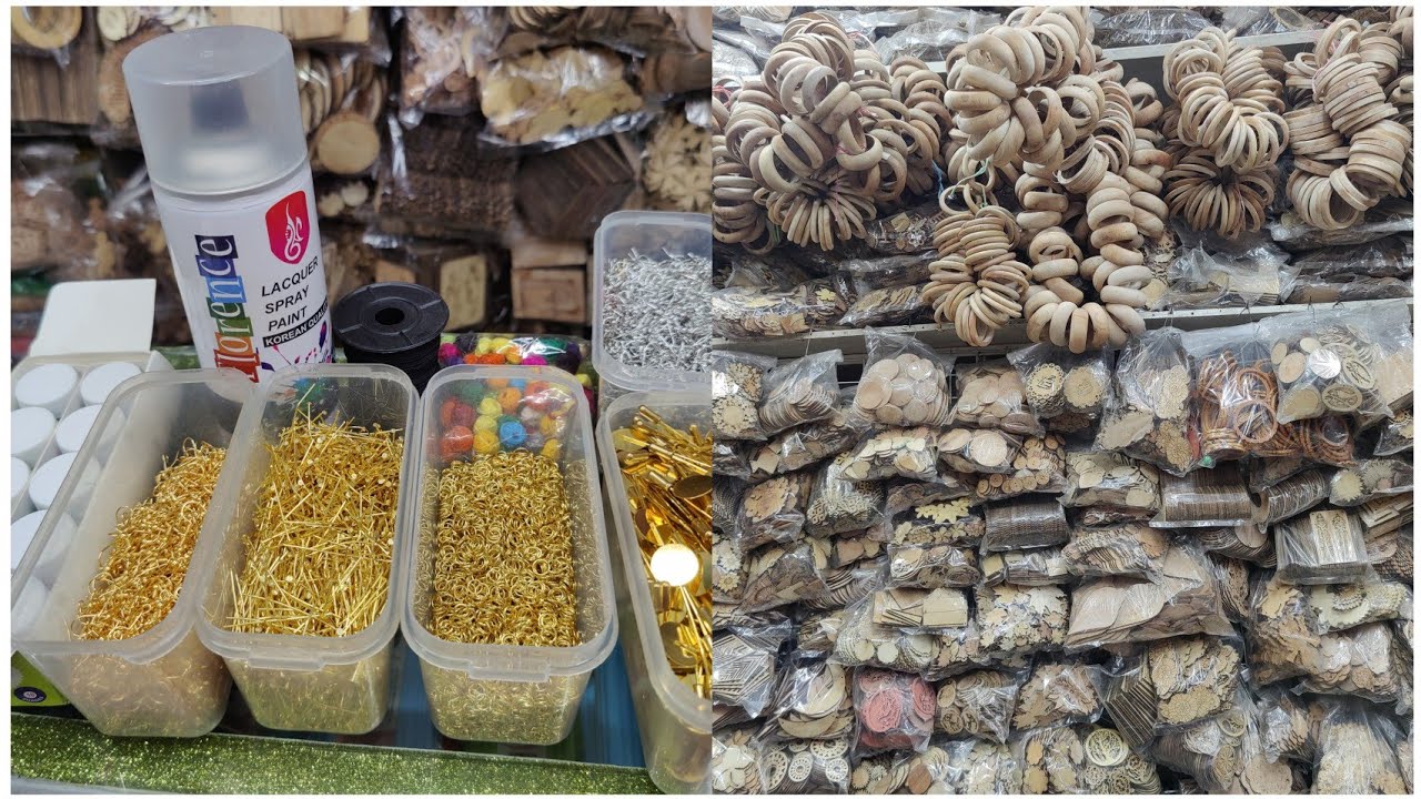 ৮০ পয়সা থেকে শুরু কাঠের গহনা বানানোর জন্য অল আইটেম কিনুন/Wooden jewellery making raw materials buy.