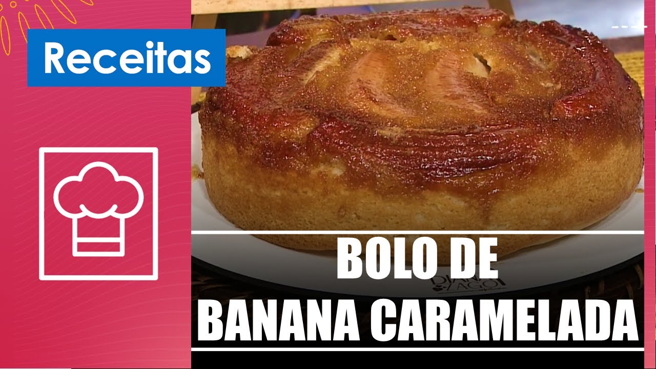 Bolo de banana Receita Fácil - Confeiteira de Sucesso