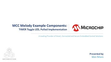 MCC Melody Example Components: TIMER Toggle LED, Polled Implementation