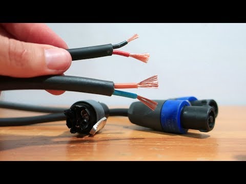 CABLE DE ALTAVOCES - 2. SECCIÓN DE 2,5 MM² - CALIBRE AWG 14 - NO UTILIZAR  CABLE ELÉCTRICO 