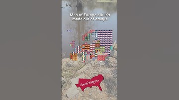 Map of Europe but it’s made out of emojis #mapping #shorts #maps #geography