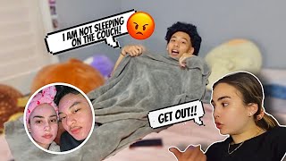 Telling My BF to Sleep on the Couch PRANK **gets heated** | Couples Night Routine