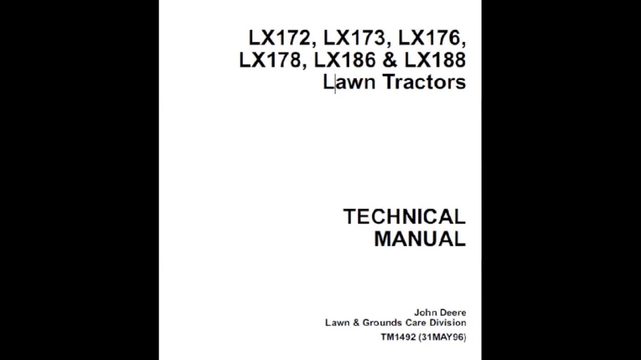 John deere lx188 mower manual