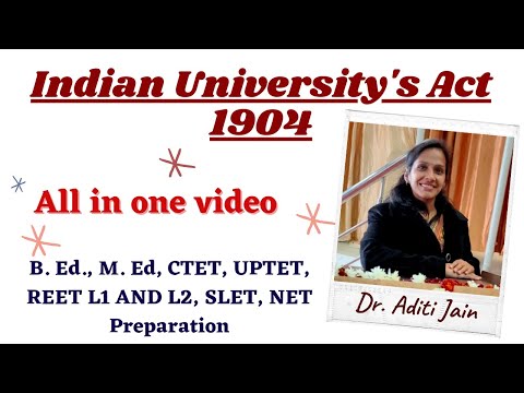 Video: Wie heeft de Indian Universities Act van 1904 aangenomen?