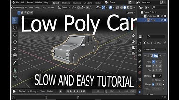 Low poly Car model - Slow Tutorial