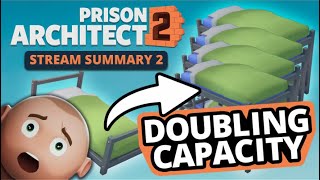 Doubling inmate capacity in Prison Architect 2! | Stream Summary screenshot 5