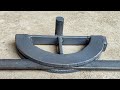 Easy and awesome techniques for flat bar sideways bending  homemade sideways bending tools