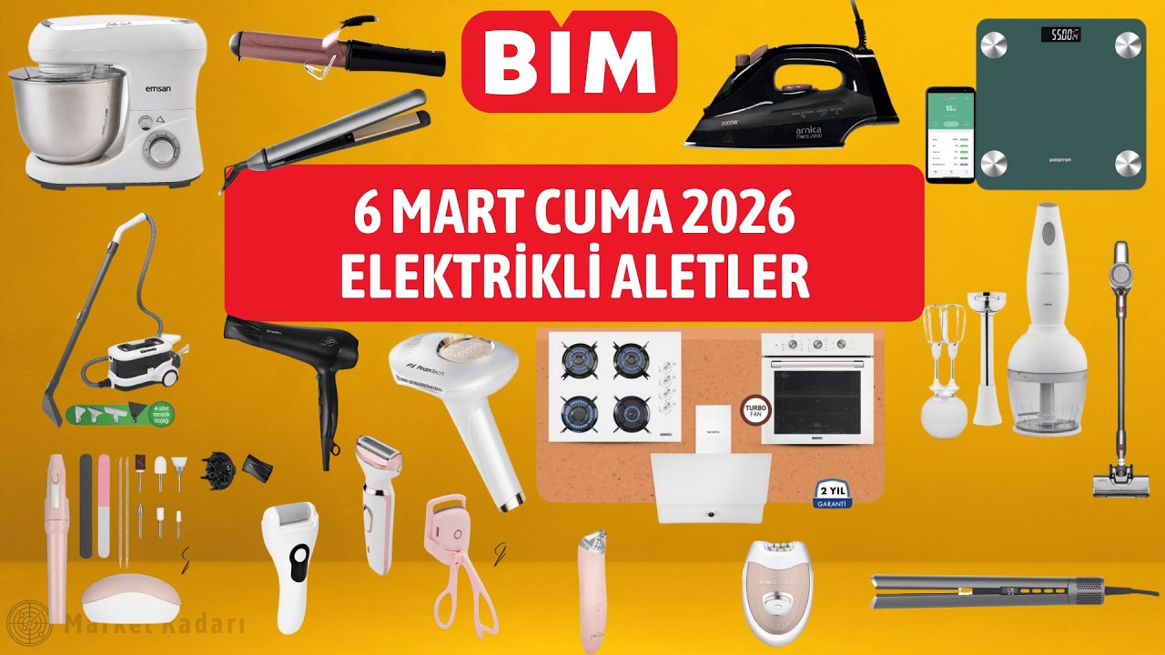 BİM 6 MART CUMA 2026 AKTÜEL ÜRÜNLER KATALOĞU | ELEKTRİKLİ ALETLER #BİM #aktüel