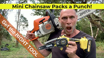 Tools for Cutting Brush on the Homestead - The Right Tools for the Job - IMOUM Mini Chainsaw Review