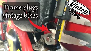 Frame Plugs- VintCo Vintage Dirt Bike Tech Tip by VintCo 299 views 1 year ago 1 minute, 48 seconds