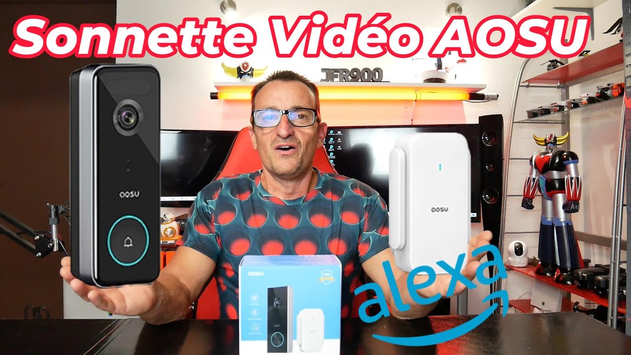 Alexa + AOSU Sonnette Vidéo (sans fil) , genial ! 