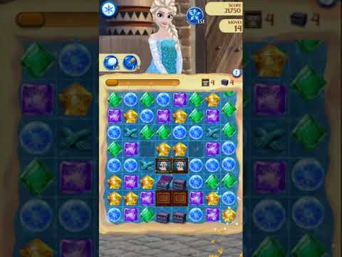 Disney Frozen Free Fall Endless map level #2530 (without using items)