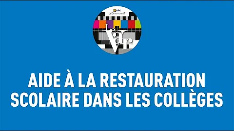 Comment avoir une aide pour la cantine scolaire ?