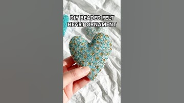 How to Make Easy DIY Felt Ornaments | DIY Beaded Felt Ornaments #christmas #diyornaments