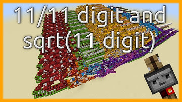 Precise Decimal Combined Square Root Extractor and Divider (Redstone) [Minecraft]