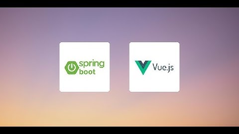 Vue JS and Spring Boot Simple FULL STACK Project