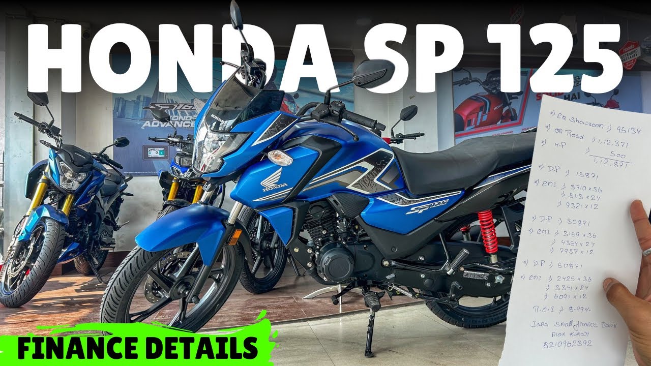 🔥 2026 HONDA SP 125 Finance Details | EMI, Down Payment, Interest Rate & On-Road Price Explained!