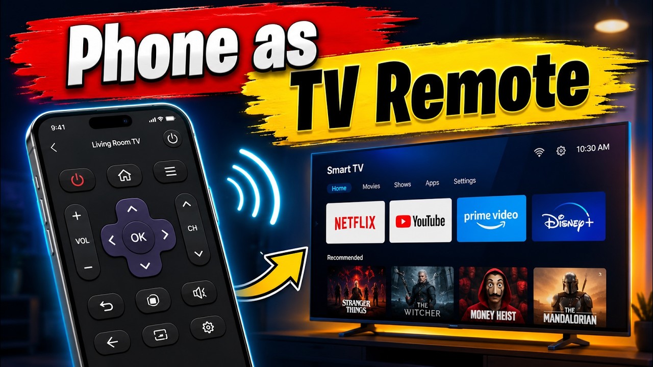 How to Use Your Phone as a TV Remote | Control Any Smart TV with ...