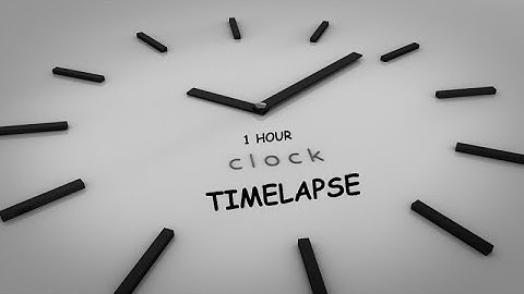 Wall-Clock 1 Hour Timelapse