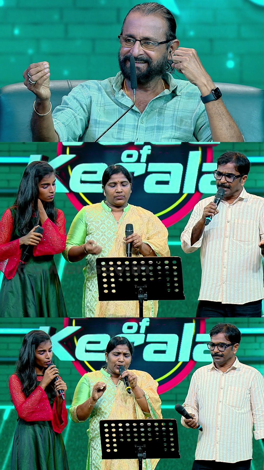 അച്ഛനും അമ്മയ്ക്കുമൊപ്പം വേദിയിൽ അഷിക!