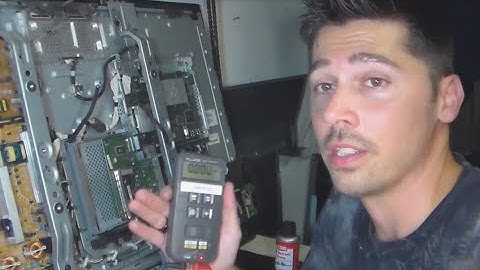 2 ways to test bridge rectifiers & check standby volts on power board using meter