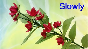 ABC TV | How To Make Easy Paper Flower With Shape Punch (Slowly) - Craft Tutorial