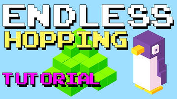 CLICKTEAM FUSION 2.5 - ENDLESS HOPPING: in a game maker software