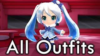 Hatsune Miku: Project Mirai DX - All Outfits: Miku