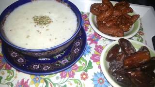 شهيوات رمضان:حساء بلبولة الشعير بالحليب والنافع    halawiyat hajar
